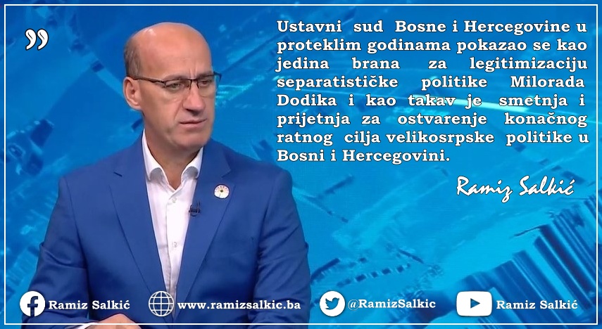 Reakcija narodnog poslanika, Ramiza Salkića, na izjavu Milorada Dodika